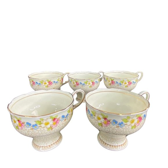 Paragon By Appointment Majesty The Queen Tea Cup Bone China Floral England S/5 - Picture 4 of 10